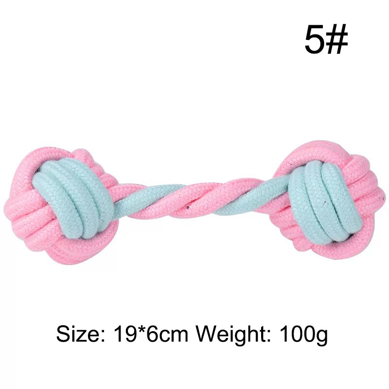 Cotton Rope Toys (12 Different Styles, 5-piece Set & 12-piece Set)