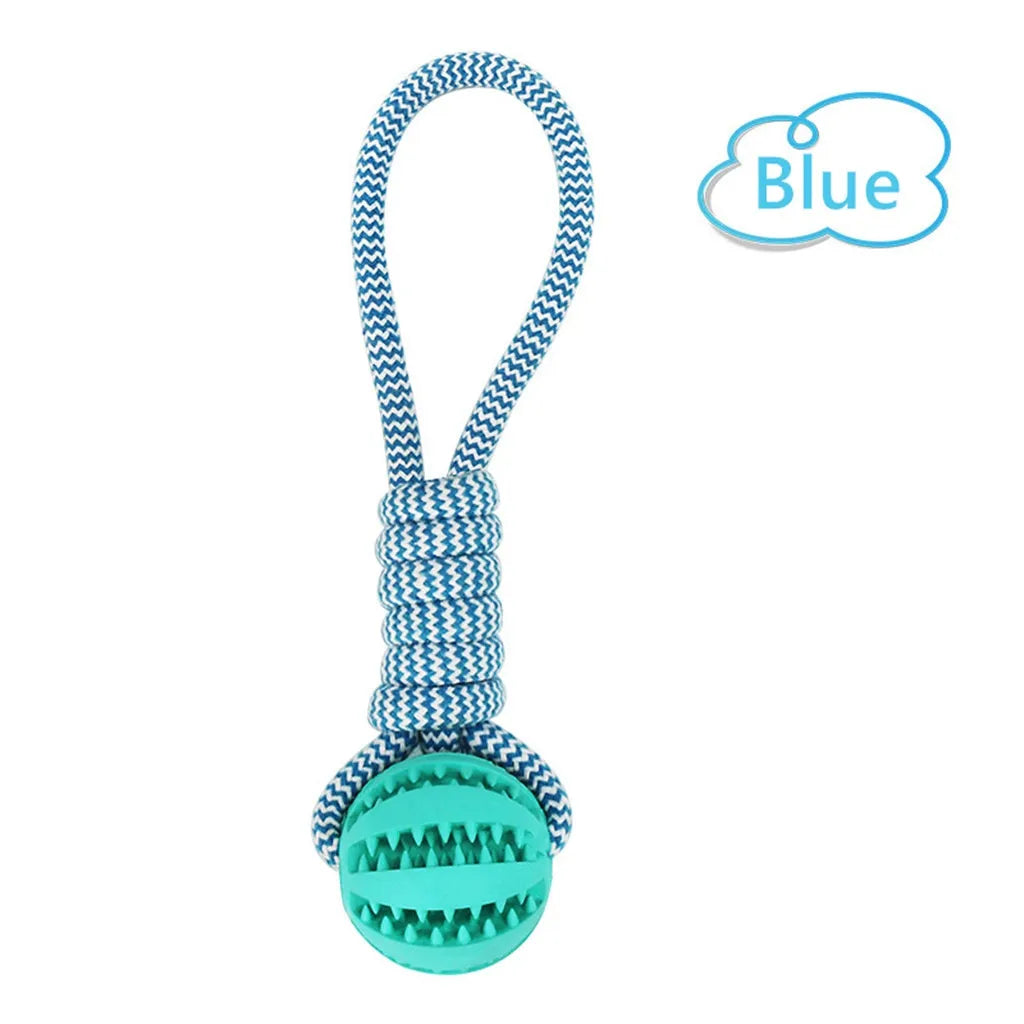 Braid Rope Ball with Treat Dispenser