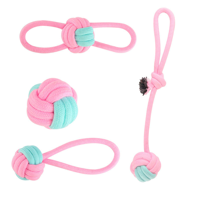 Cotton Rope Toys (12 Different Styles, 5-piece Set & 12-piece Set)