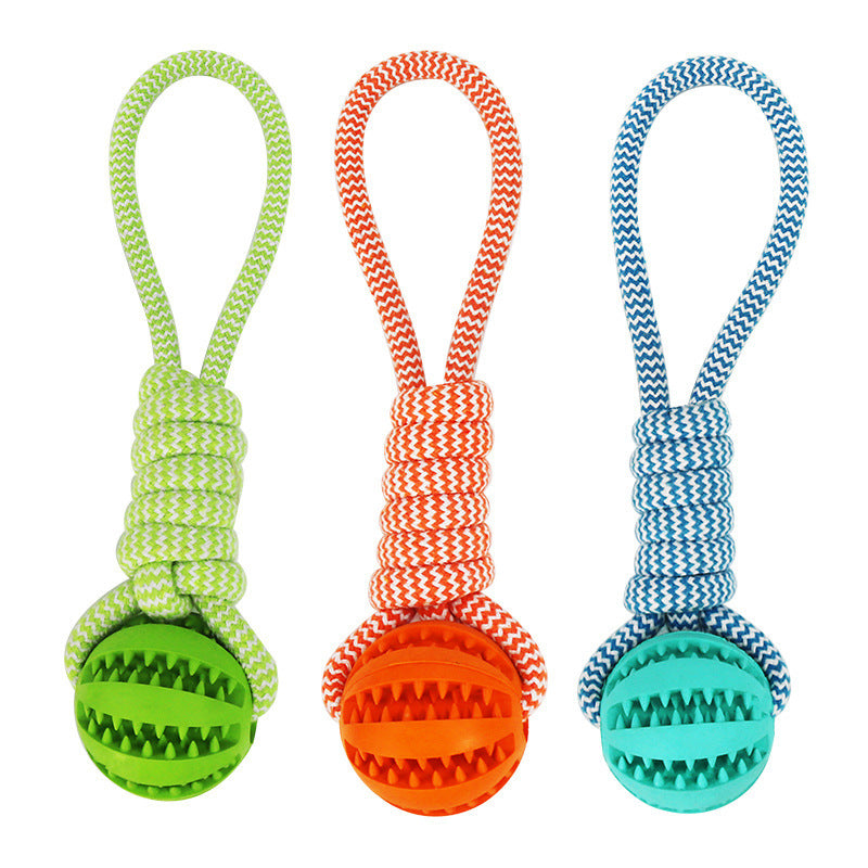 Braid Rope Ball with Treat Dispenser