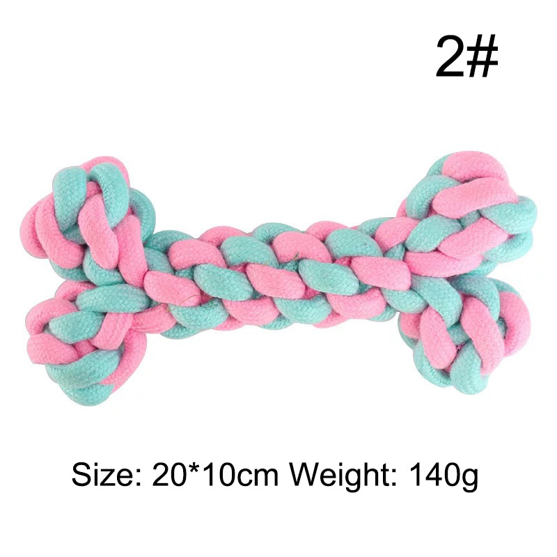 Cotton Rope Toys (12 Different Styles, 5-piece Set & 12-piece Set)