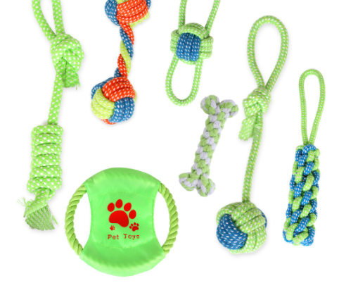 Cotton Rope Toys (7 Different Styles, 7-piece Sets, 9-piece Sets & 13-piece Set)