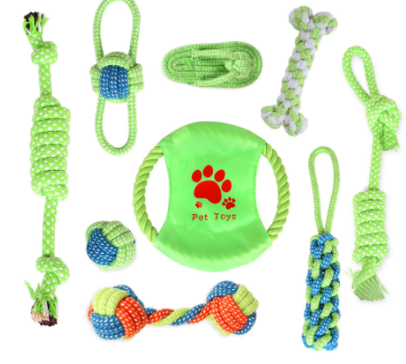 Cotton Rope Toys (7 Different Styles, 7-piece Sets, 9-piece Sets & 13-piece Set)